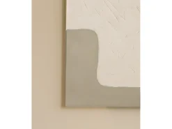 New DECOWOOD Cuadro decorativo sobre lienzo de algodón con marco de madera marrón oscuro pintado artesanalmente con pintura al oleo de 60x80cm - VARO - Multicolor