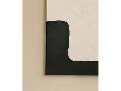 DECOWOOD Cuadro decorativo sobre lienzo de algodón con marco de madera marrón oscuro pintado artesanalmente con pintura al oleo de 80x100cm - VARO - Multicolor Sale