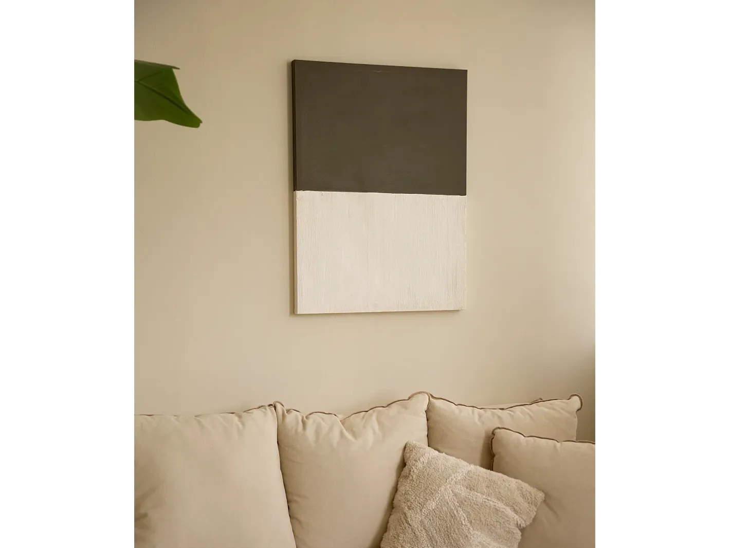 DECOWOOD Cuadro decorativo sobre lienzo de algodón pintado artesanalmente con pintura al oleo sin marco de 80x100cm - MARINA - Multicolor Clearance