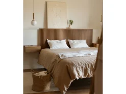 Discount DECOWOOD Cuadro decorativo sobre lienzo de algodón con marco de madera marrón claro pintado artesanalmente con pintura al oleo de 80x100cm - LEO - Beige