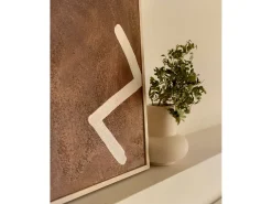 DECOWOOD Cuadro decorativo sobre lienzo de algodón con marco de madera negro pintado artesanalmente con pintura al oleo de 60x80cm - SILVANA - Multicolor New