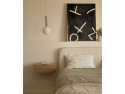 Outlet DECOWOOD Cuadro decorativo sobre lienzo de algodón con marco de madera negro pintado artesanalmente con pintura al oleo de 100x150cm - SILVANA - Multicolor