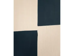 DECOWOOD Cuadro decorativo sobre lienzo de algodón con marco de madera marrón oscuro pintado artesanalmente con pintura al oleo de 100x150cm - PRISMA - Multicolor