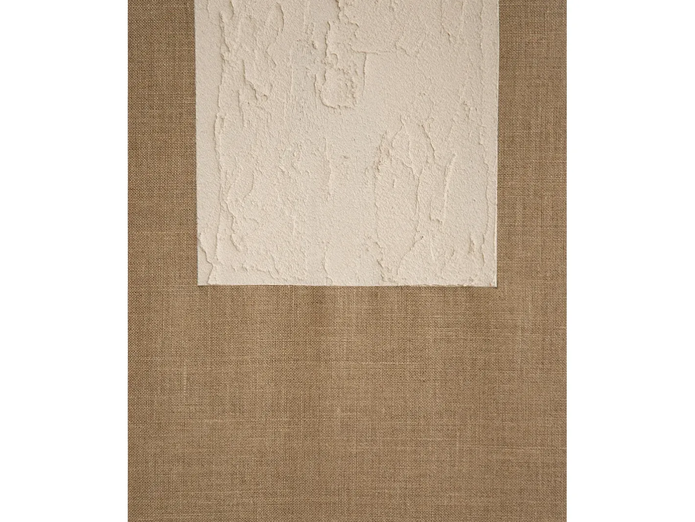 New DECOWOOD Cuadro decorativo sobre lienzo de lino con marco de madera blanco pintado artesanalmente con pintura al oleo de 60x80cm - NIMBA - Multicolor