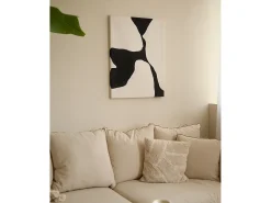 New DECOWOOD Cuadro decorativo sobre lienzo de algodón pintado artesanalmente con pintura al oleo sin marco de 60x80cm - MISIA - Multicolor