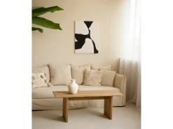 New DECOWOOD Cuadro decorativo sobre lienzo de algodón pintado artesanalmente con pintura al oleo sin marco de 60x80cm - MISIA - Multicolor