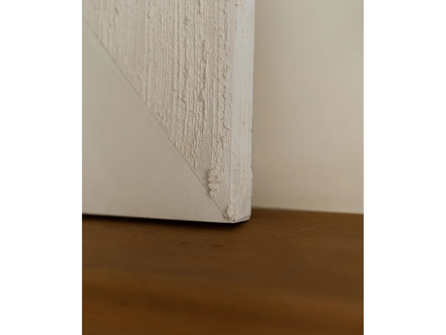 DECOWOOD Cuadro decorativo sobre lienzo de algodón pintado artesanalmente con pintura al oleo sin marco de 80x100cm - ADRIANA - Beige Hot