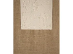 Best DECOWOOD Cuadro decorativo sobre lienzo de lino con marco de madera marrón oscuro pintado artesanalmente con pintura al oleo de 60x80cm - NIMBA - Multicolor