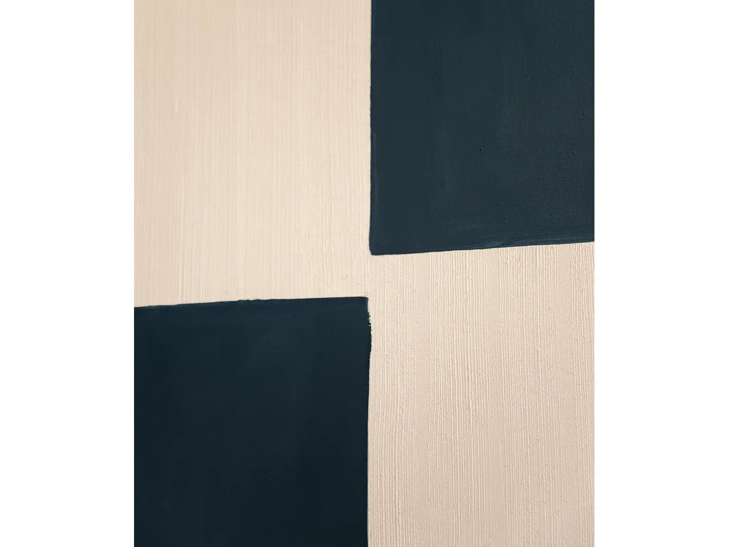 Discount DECOWOOD Cuadro decorativo sobre lienzo de algodón con marco de madera negro pintado artesanalmente con pintura al oleo de 80x100cm - PRISMA - Multicolor