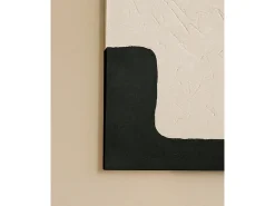 Online DECOWOOD Cuadro decorativo sobre lienzo de algodón con marco de madera marrón claro pintado artesanalmente con pintura al oleo de 60x80cm - VARO - Multicolor
