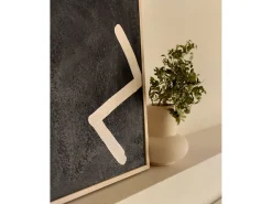 Clearance DECOWOOD Cuadro decorativo sobre lienzo de algodón con marco de madera marrón claro pintado artesanalmente con pintura al oleo de 100x150cm - SILVANA - Multicolor