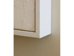 Online DECOWOOD Cuadro decorativo sobre lienzo de algodón con marco de madera negro pintado artesanalmente con pintura al oleo de 100x150cm - JAN - Marru00f3n