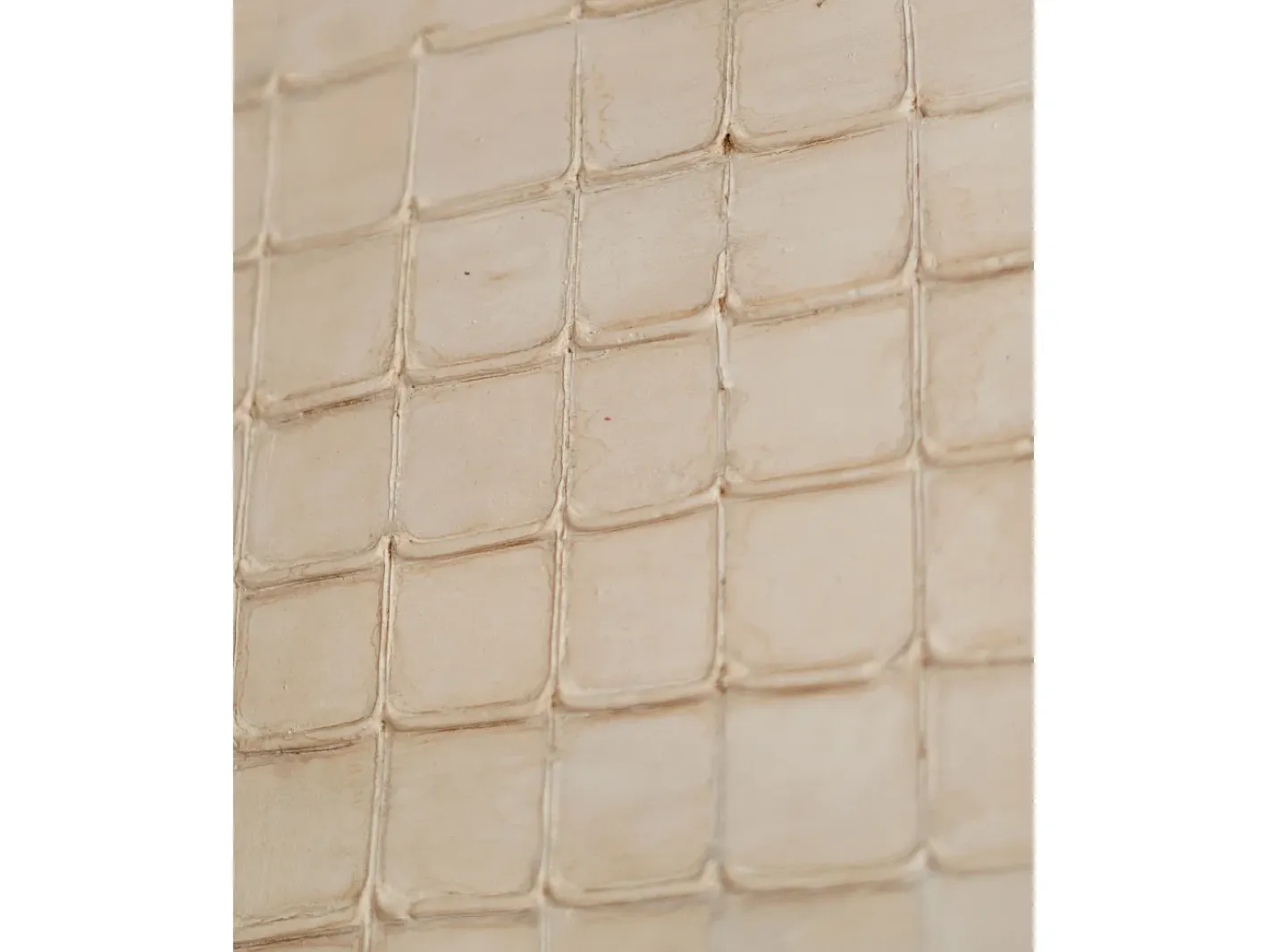 Outlet DECOWOOD Cuadro decorativo sobre lienzo de algodón con marco de madera negro pintado artesanalmente con pintura al oleo de 80x100cm - JAN - Beige