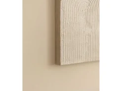 Best DECOWOOD Cuadro decorativo sobre lienzo de lino con marco de madera negro pintado artesanalmente con pintura al oleo de 100x150cm - NIKI - Multicolor