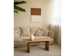 DECOWOOD Cuadro decorativo sobre lienzo de algodón pintado artesanalmente con pintura al oleo sin marco de 80x100cm - MARINA - Multicolor Sale