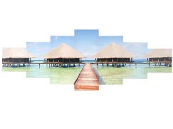 MCW Cuadro-Cuadro H375 Pavo real (7 piezas), Playa Multicolor