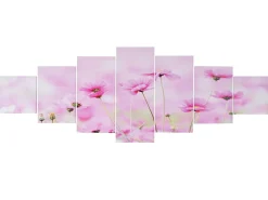 MCW Cuadro-Cuadro H375 Pavo real (7 piezas), Flores Multicolor