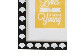 Cuadros Set de 4 infantiles MDF y negro 22 x 16/ 38 x 40cm Blanco Outlet