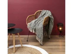 New The Home Deco Factory Cuadros étnicos con flecos 120 x 150 cm Blanco