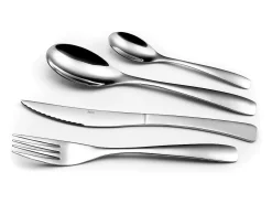 Amefa Cubierto-Cubertería 24 piezas Danube - Cubiertos de Acero Inoxidable para 6 Personas Plateado