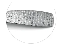 Amefa Cubertería Bongo de 24 piezas de Acero Inoxidable - Diseño Tensado y Martillado - Estuche Premium Plateado Discount