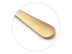 Amefa Cubertería de 24 piezas Austin dorada mate de acero inoxidable con acabado satinado PVD Dorado