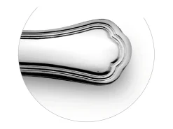 Amefa Cubierto-Cubertería de 24 piezas Contour Urfé en Acero Inoxidable Brillante - Estilo Vintage Encanto Plateado