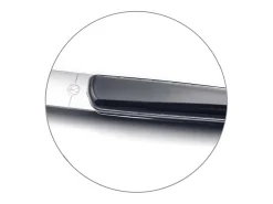 Lou Laguiole Cubertería de 24 piezas Montana Noir - Mango de cristal , hoja de acero inoxidable microdentada Negro Outlet