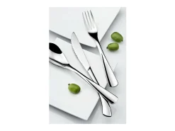 Amefa Cubertería de 24 piezas Vision de acero inoxidable brillante - Estilo contemporáneo Plateado Outlet