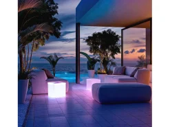 Sale Ledkia Cubo LED RGBW Recargable 40x40 cm 400 mm Blanco