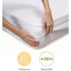Sale Cambia tus muebles Cubrecolchón acolchado de 135x190-200x26 cm absorbente y transpirable en blanco Zafir
