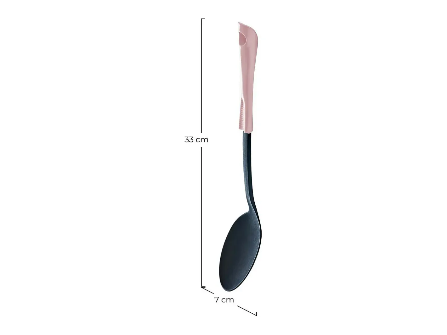 7H SEVEN HOUSE Cuchara de Cocina 33x7cm 7house Rosa New