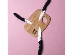 Mobilibrico Cuchillo de Cerámica 16,6 cm con Mango Soft y Funda Protectora Negro Outlet