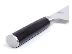Sale Cuchillo Jamonero Shun Classic 23 cm en Acero Damasco - Mango de Pakka Wood Negro