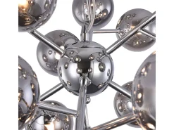 Maytoni Dallas Lámpara Colgante de Techo Cromada, 24 Luces, G9 Gris