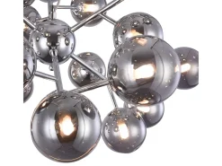 Maytoni Dallas Lámpara Colgante de Techo Cromada, 24 Luces, G9 Gris