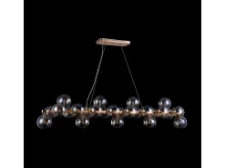 Maytoni Lámpara Suspendida-Dallas Lámpara Colgante de Techo Dorada, 25 Luz, G9 Dorado