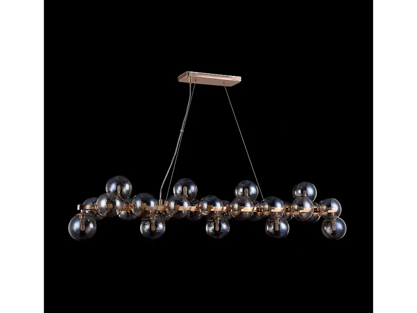 Maytoni Lámpara Suspendida-Dallas Lámpara Colgante de Techo Dorada, 25 Luz, G9 Dorado