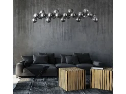 Maytoni Dallas Lámpara Colgante de Techo Cromada, 25 Luces, G9 Gris