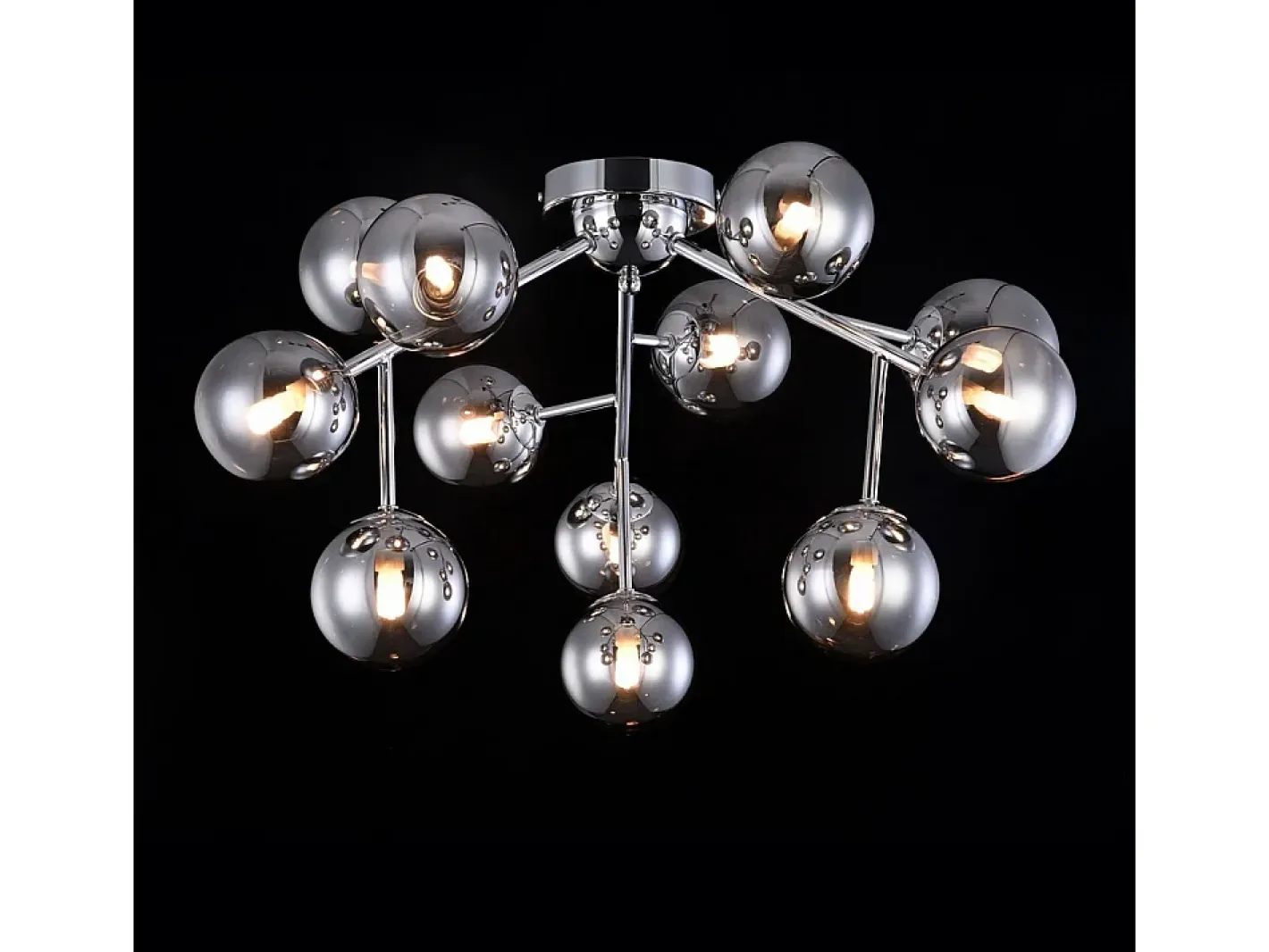 Maytoni Dallas Plafón Semi Empotrado Cromo, 12 Luces, G9 Gris Outlet