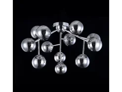 Maytoni Dallas Plafón Semi Empotrado Cromo, 12 Luces, G9 Gris Outlet