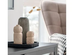 House Nordic Estatua-Decoración de cemento beige Estatuilla 6.5 x 6.5 x 15 cm Multicolor