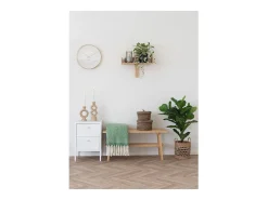 Les Tendances DESIO Set van 2 opbergmanden met deksel – natuurlijke jute Marru00f3n New