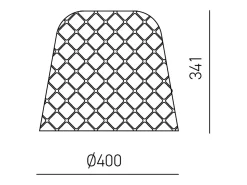 Clearance Difusor de cristal para lámparas colgantes - acabado pantalla transparente, diseño decorativo, casquillo E27 (vidrio grande) d.25X21,5 Blanco
