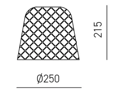 Difusor de cristal para lámparas colgantes - acabado pantalla transparente, diseño decorativo, casquillo E27 (vidrio pequeño) d.25X21,5 Blanco Discount