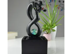 Zen Light Diseño de fuentes de interior con iluminación LED Amor Negro Hot