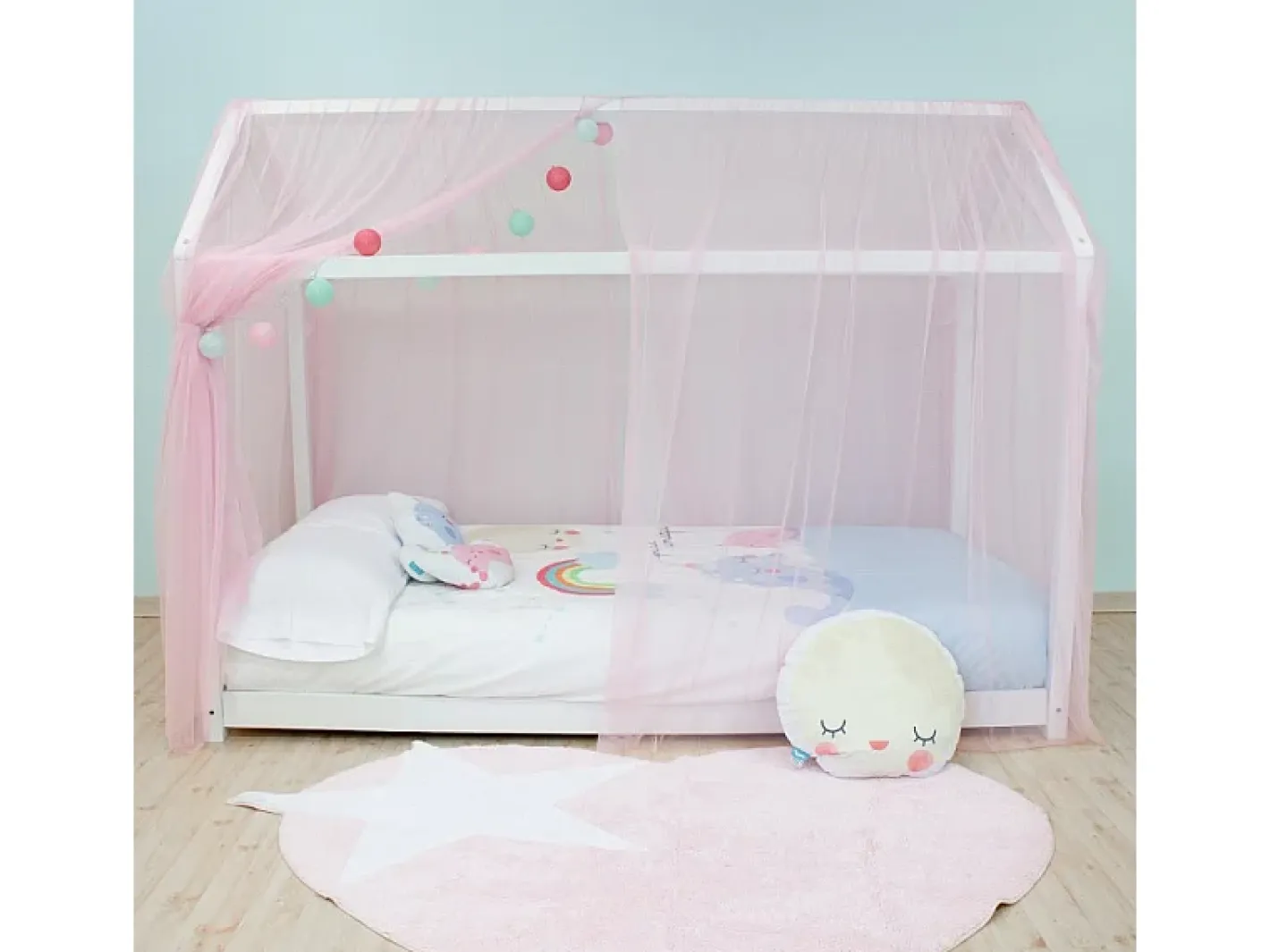 Dosel para Swayer y Montessori tul 200x167cm Rosa Online