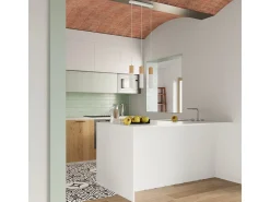 Sollux Lighting Downlight a plafone Flush Light bianco, legno naturale GU10 Focos empotrables de superficie Flush Light , Madera natural GU10 Blanco Hot