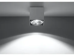 Sollux Lighting Downlight a plafone Square Incasso a luce bianca GU10 Focos empotrables de superficie Plafón cuadrado GU10 Blanco Best