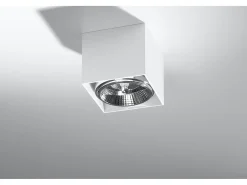 Sollux Lighting Downlight a plafone Square Incasso a luce bianca GU10 Focos empotrables de superficie Plafón cuadrado GU10 Blanco Best